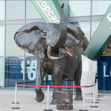 große Outdoor-Statuen Bronze lebensgroße Elefant Statue zu verkaufen